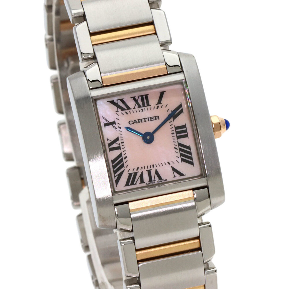 Cartier W51027Q4 Tank Francaise SM Watch Stainless Steel SSxK18PG Ladies CARTIER - Picture 4 of 11